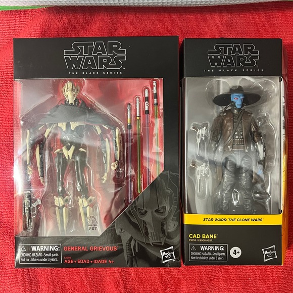 2x’s Star Wars Black Series Cad Bane & General Grevious Clone Wars Figure - Picture 1 of 8